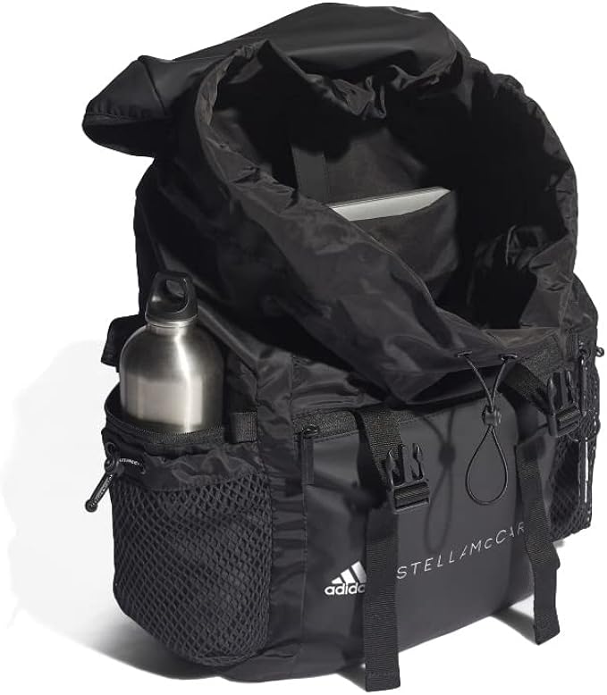 アディダス×ステラマッカートニー クロコダイル柄リュック鞄ワニ革